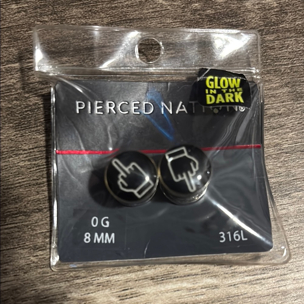 Black Glow-in-the-Dark Gauges